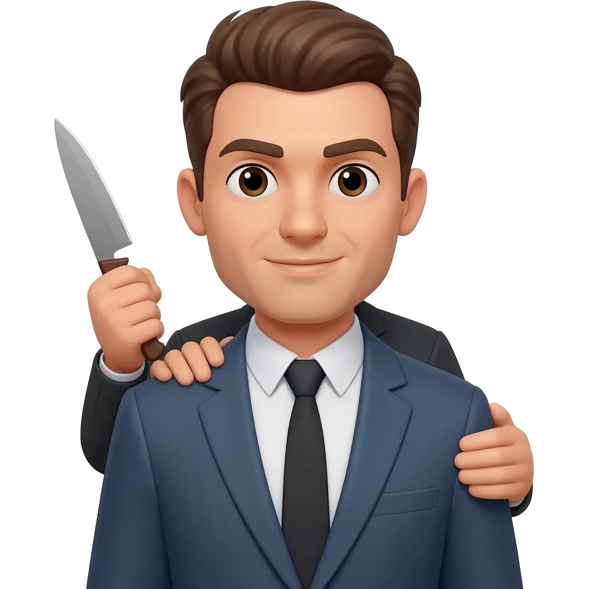 back stabbing colleague emoji