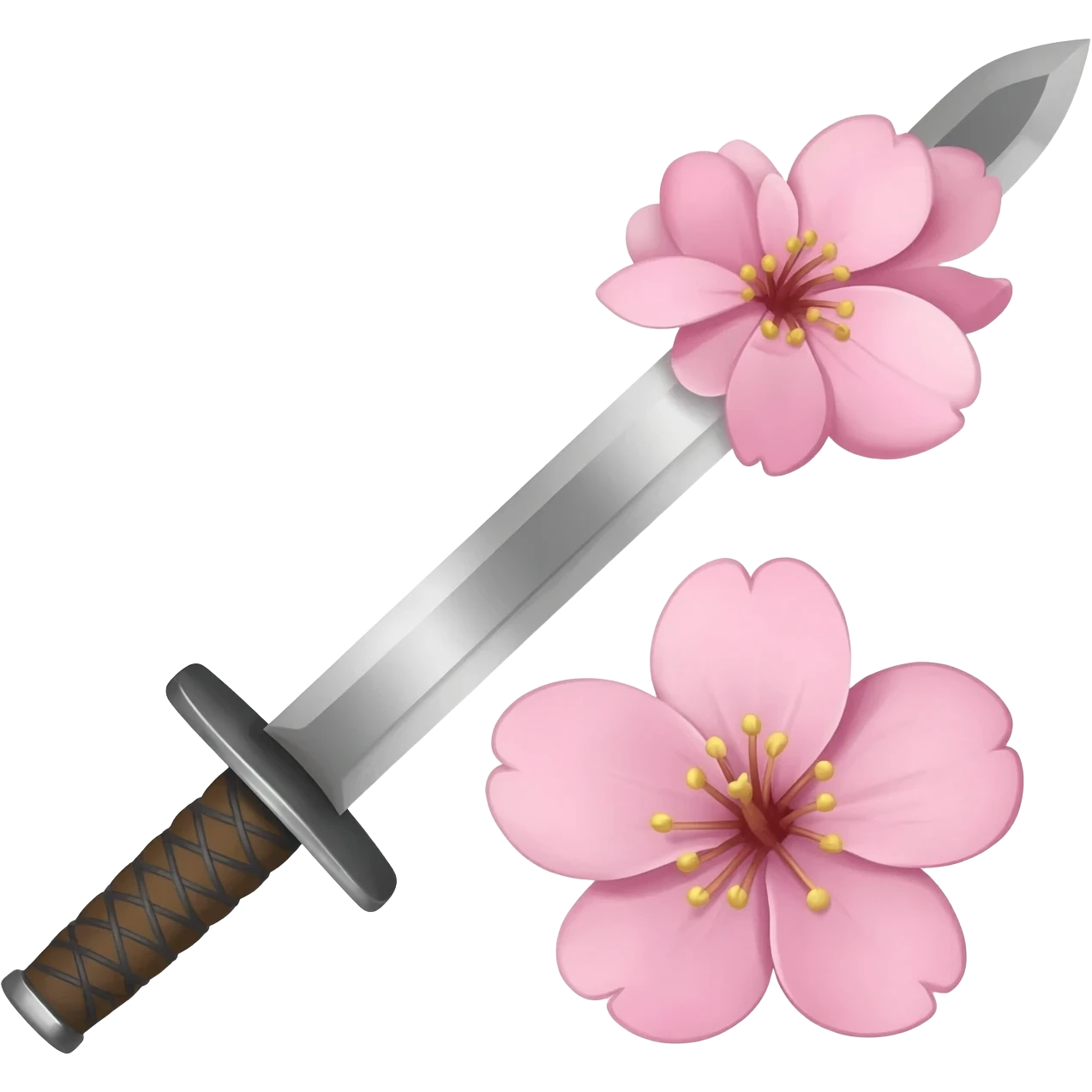 Меч и сакура emoji