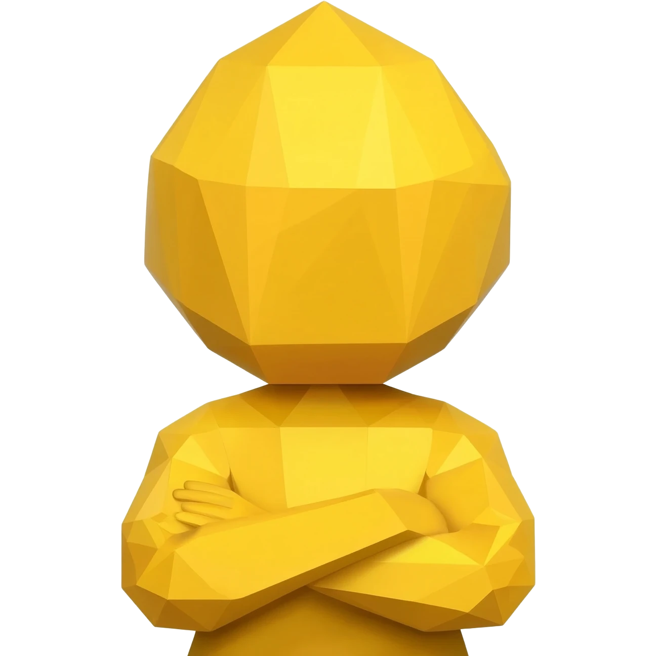 Yellow face Pouting arms crossed emoji emoji