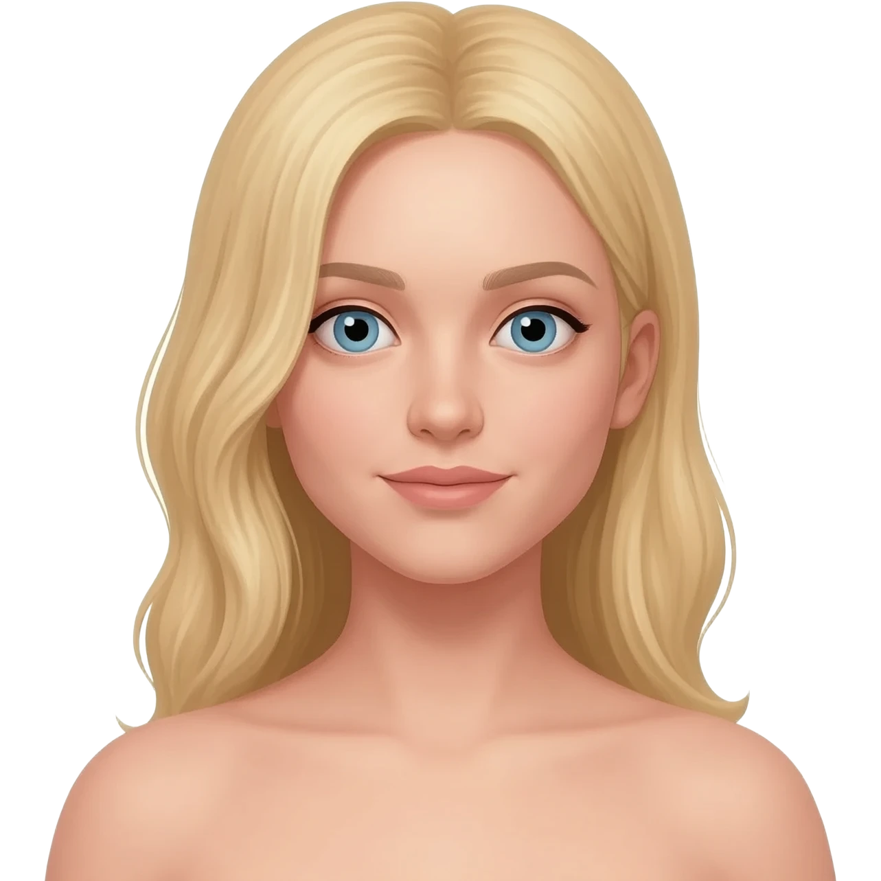 Naked Blondie girl emoji