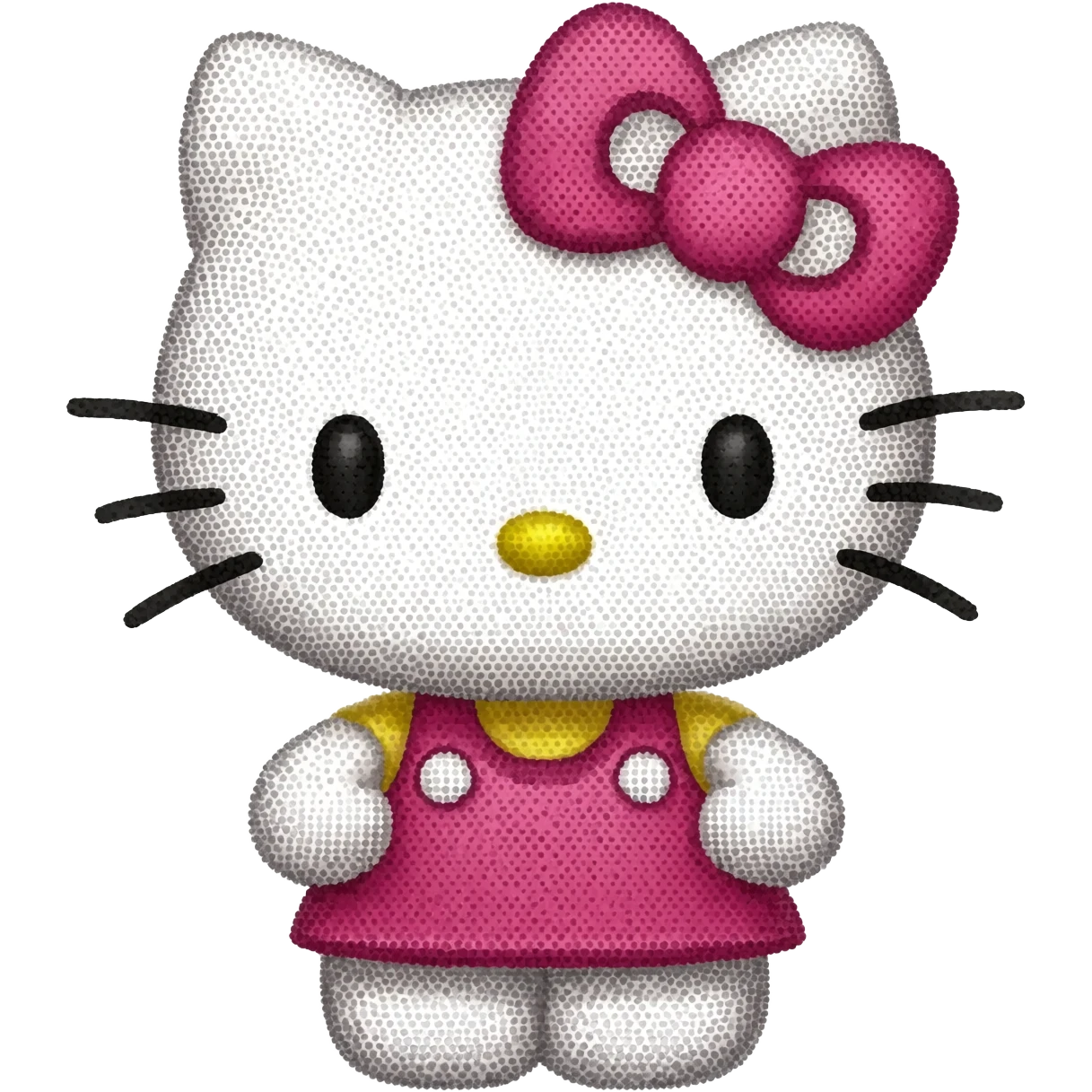 Quiero una hello Kitty en puntos para copiar y pegar emoji