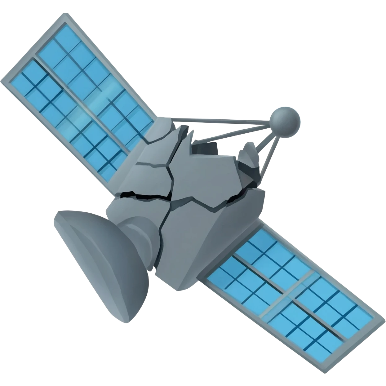 broken satellite emoji