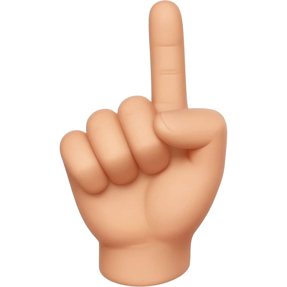 bàn tay có 1 ngón chỉ emoji
