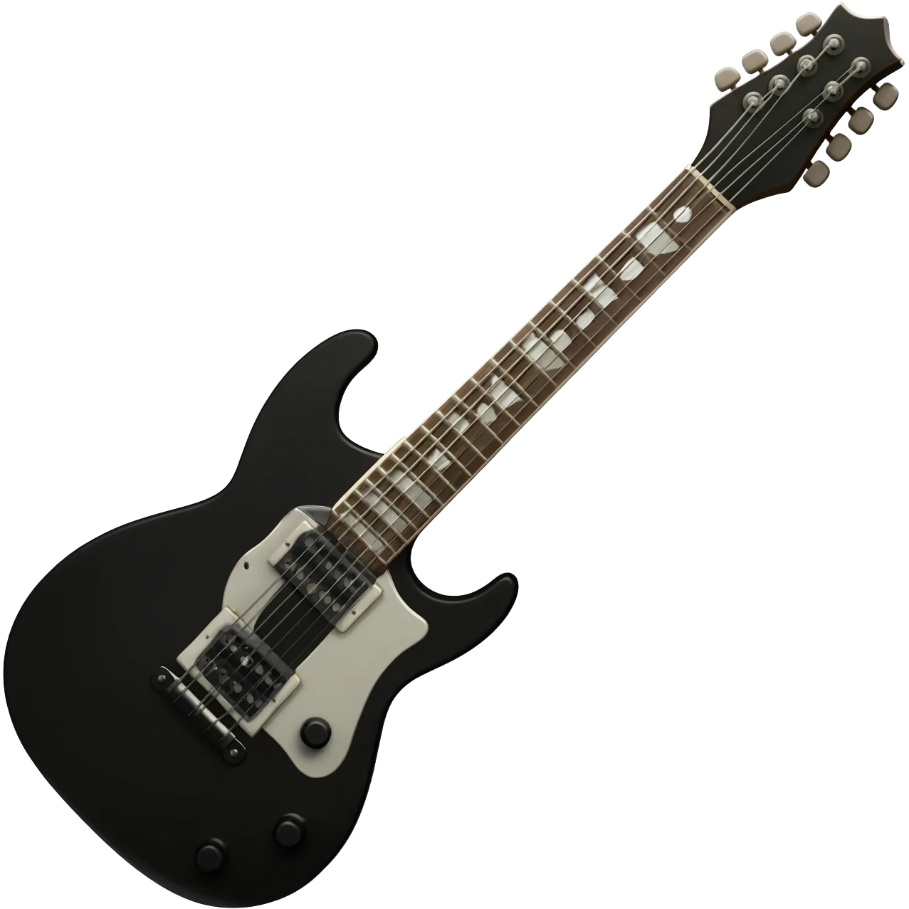 Black electric guitar emoji