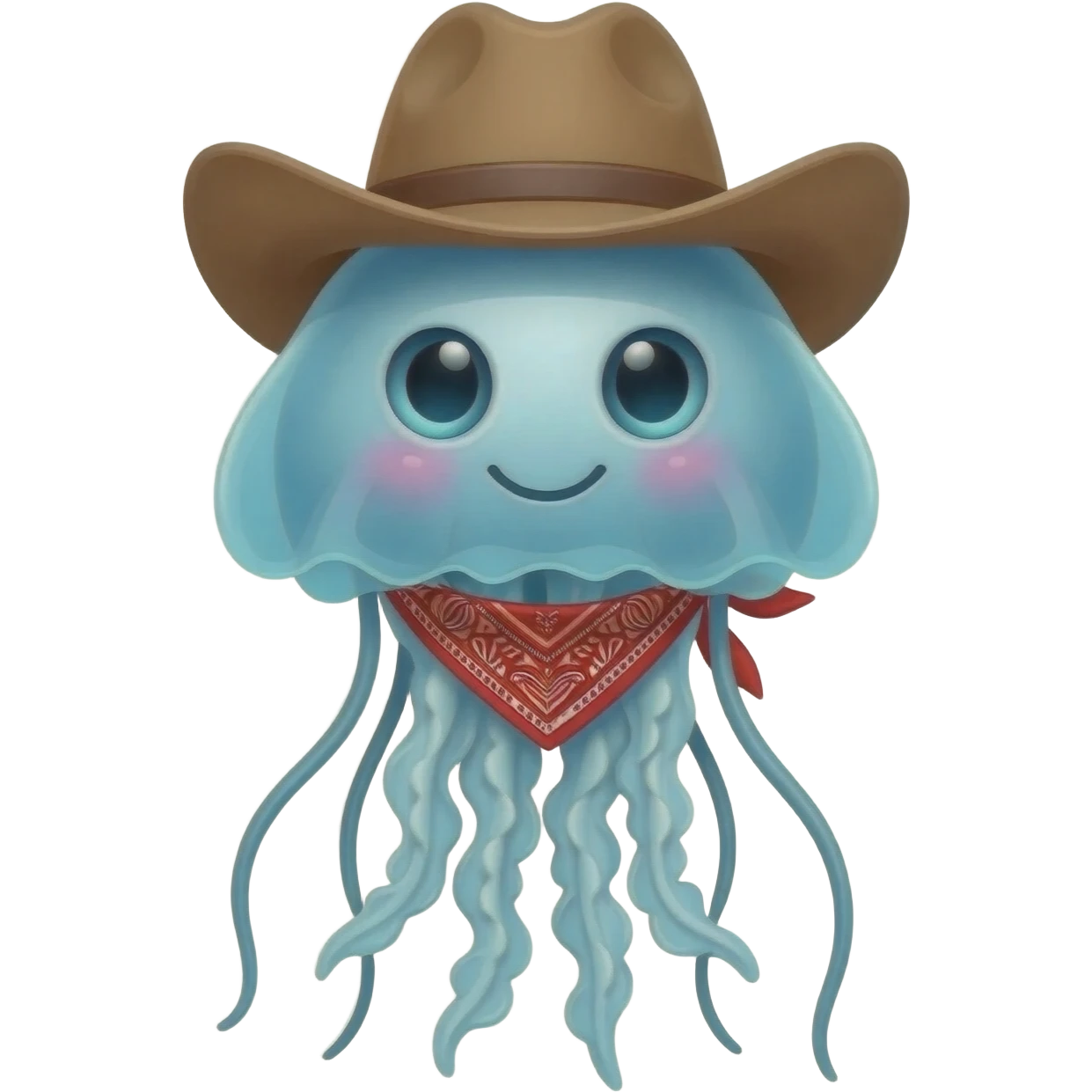 Cowboy jellyfish emoji