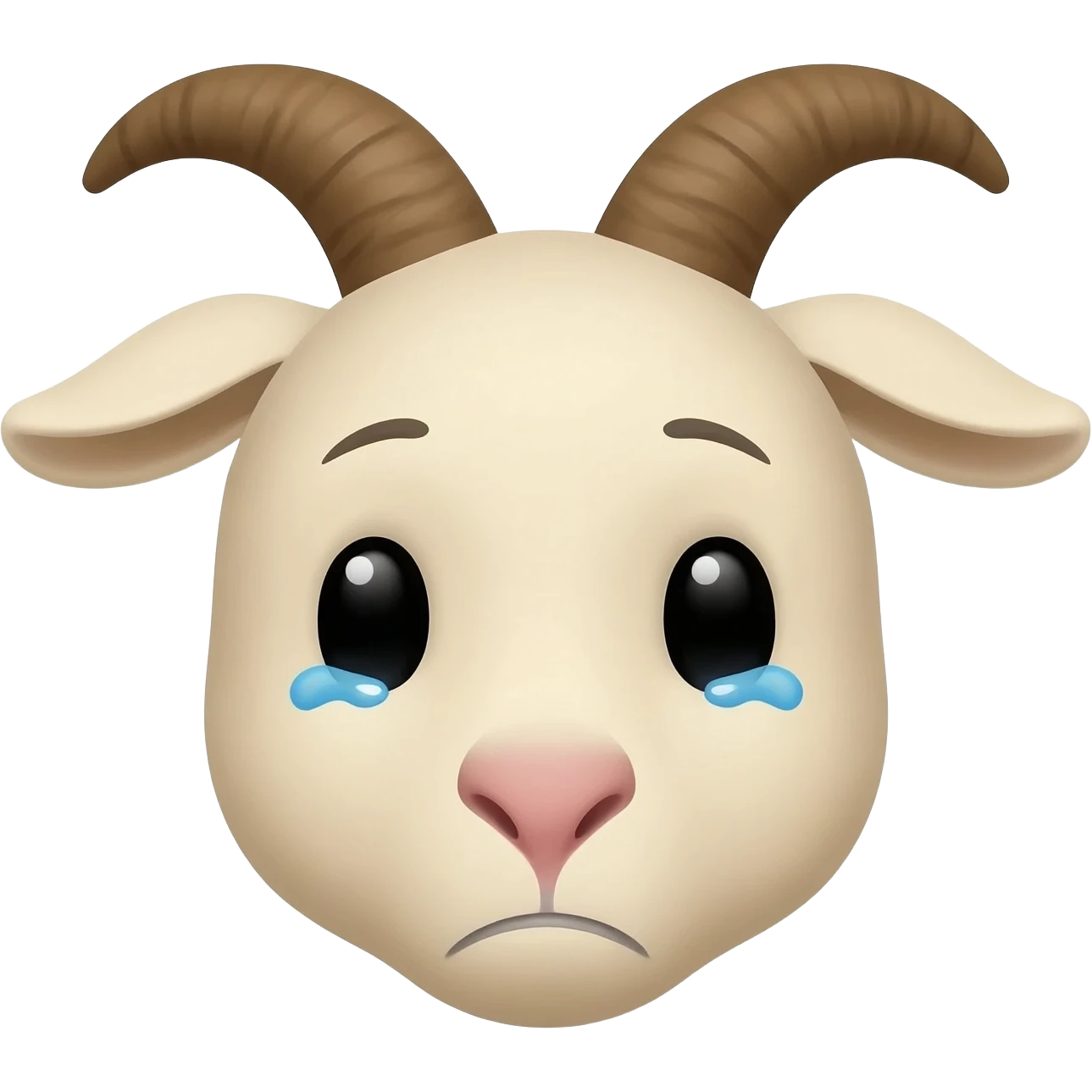 crying goat face emoji