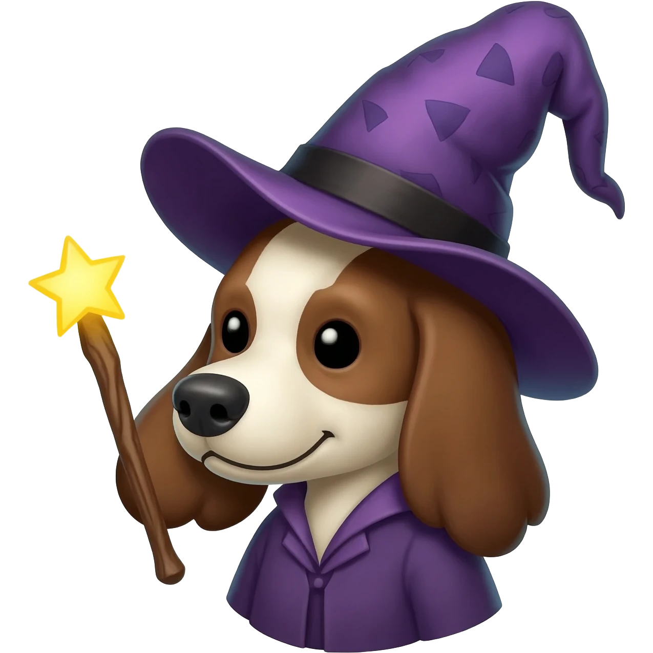 Dog wizard emoji
