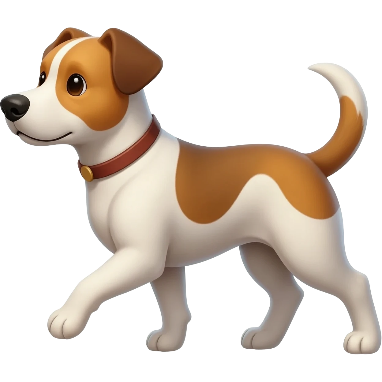 The dog is walking in the sun and this dog is very hot emoji