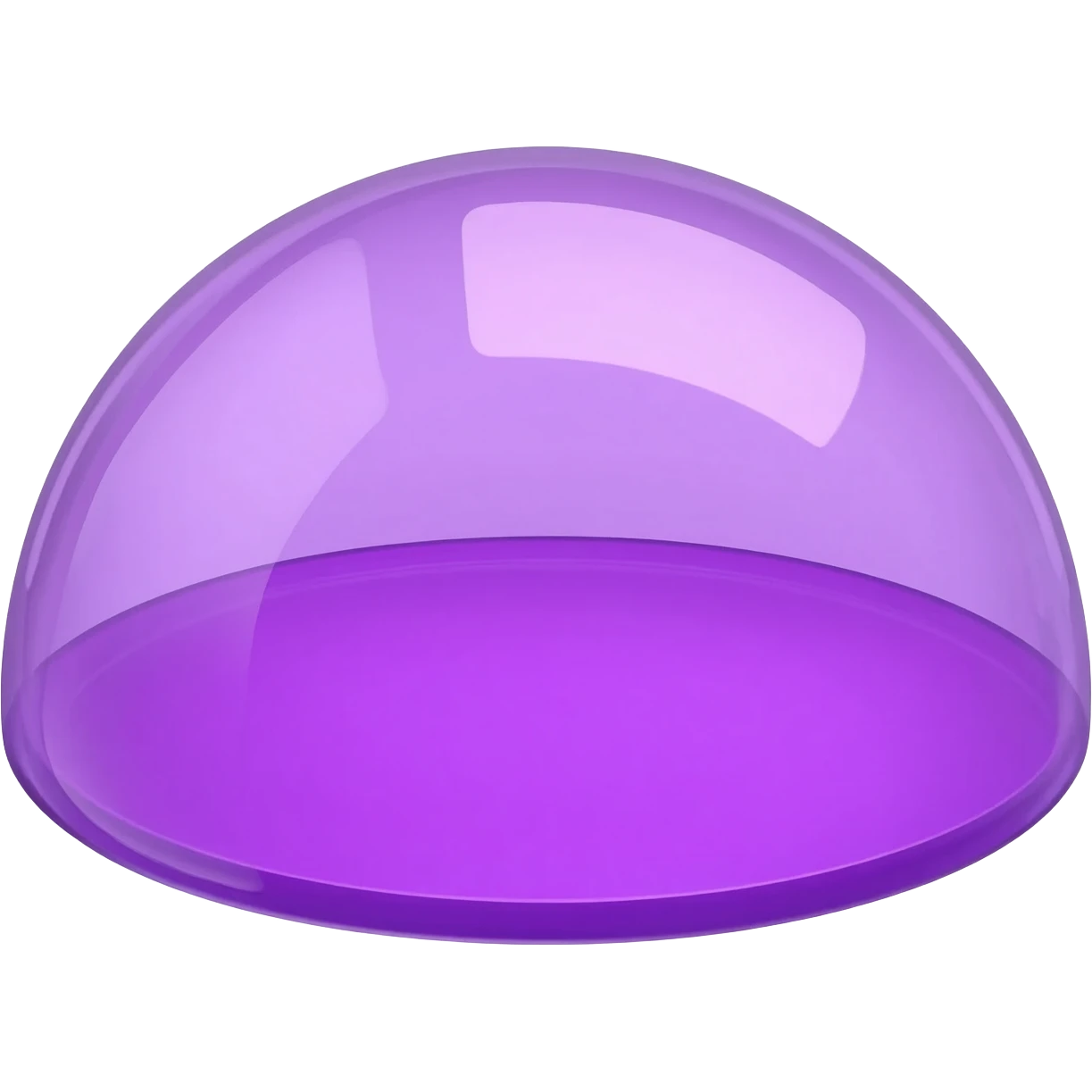 a purple transparent dome that glitters emoji
