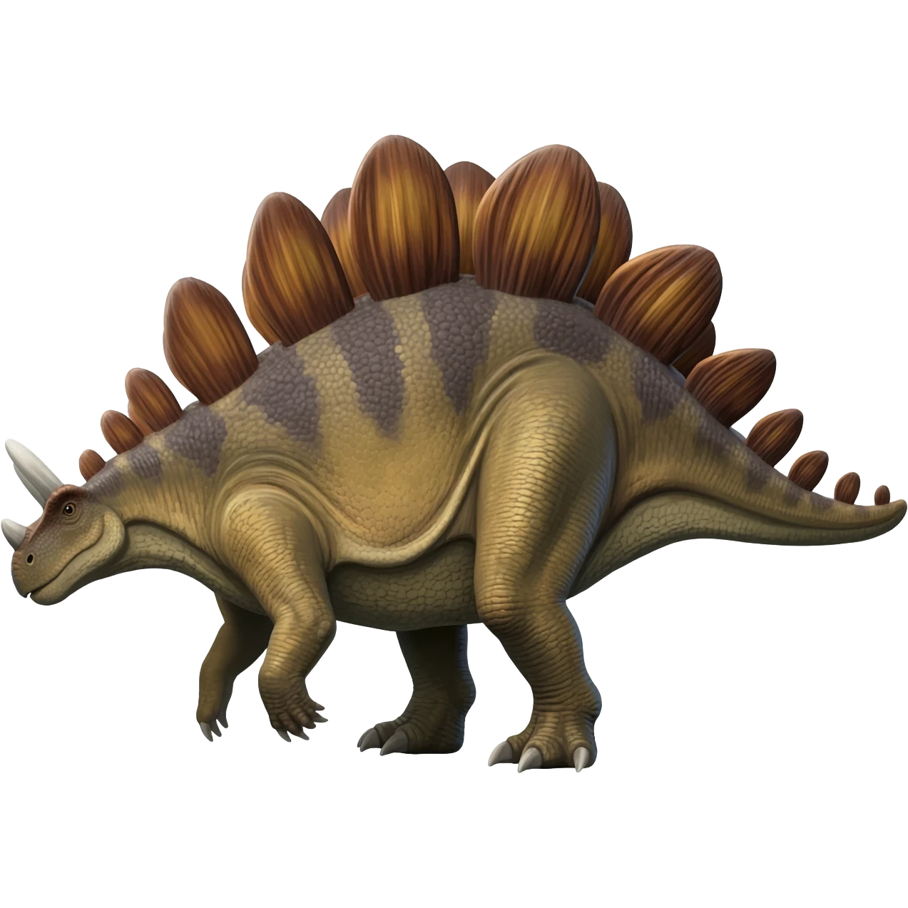 Make a stegosarus emoji