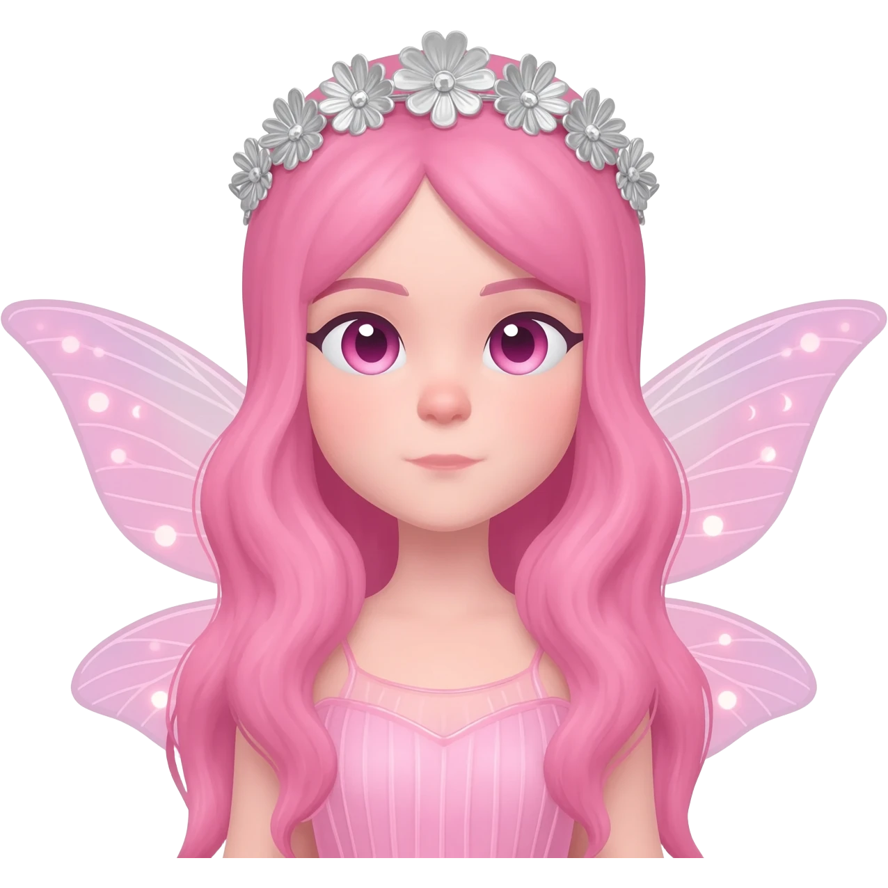 a pink Fairy emoji