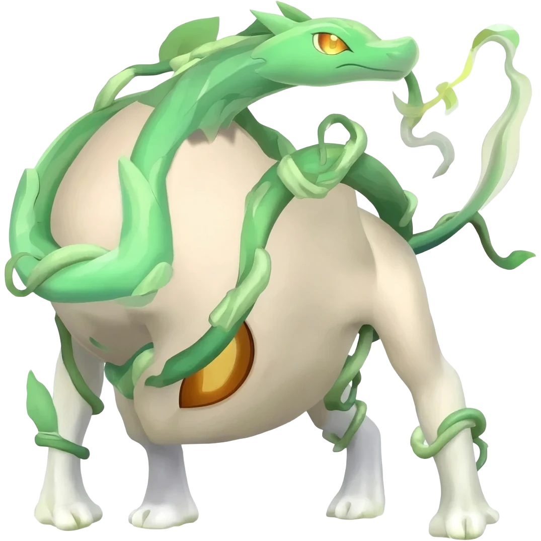 Elemental Exotic Tropical Celestial Sparky Fierce Viney Vinal Dusky Aurorus-Amaura-Auroras-Pokémon-Fakémon-creature emoji