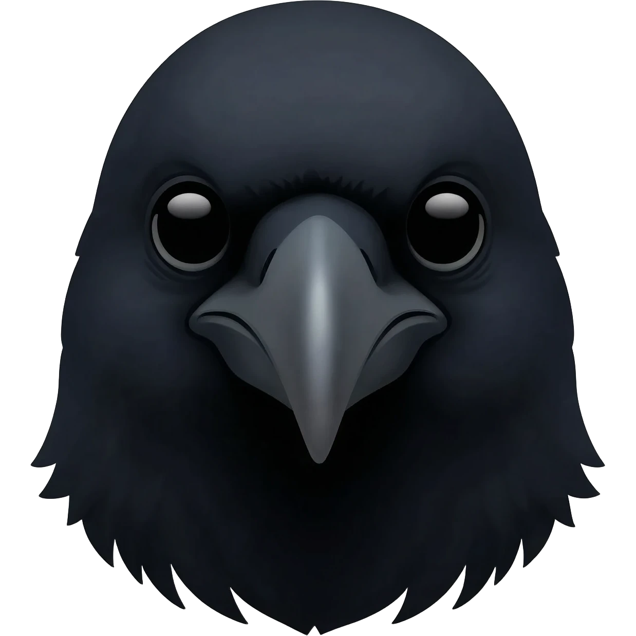This image but instead of a human, a raven emoji