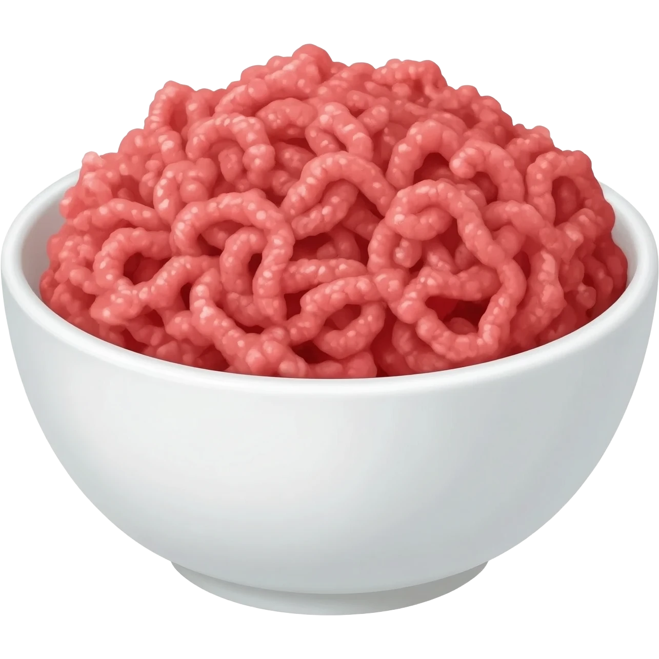 minced beef in the white bowl emoji