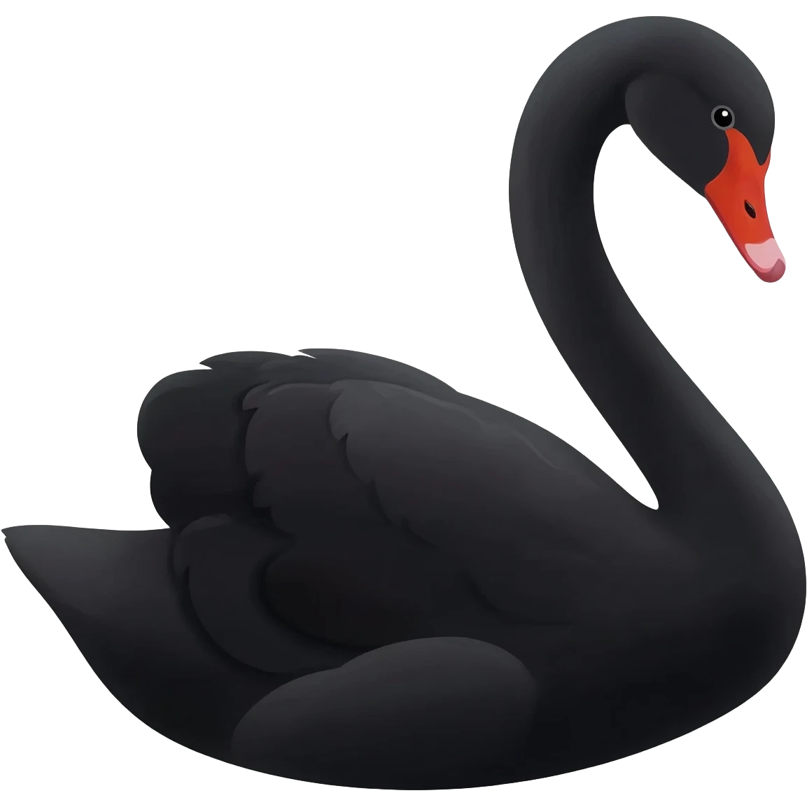 Black swan emoji