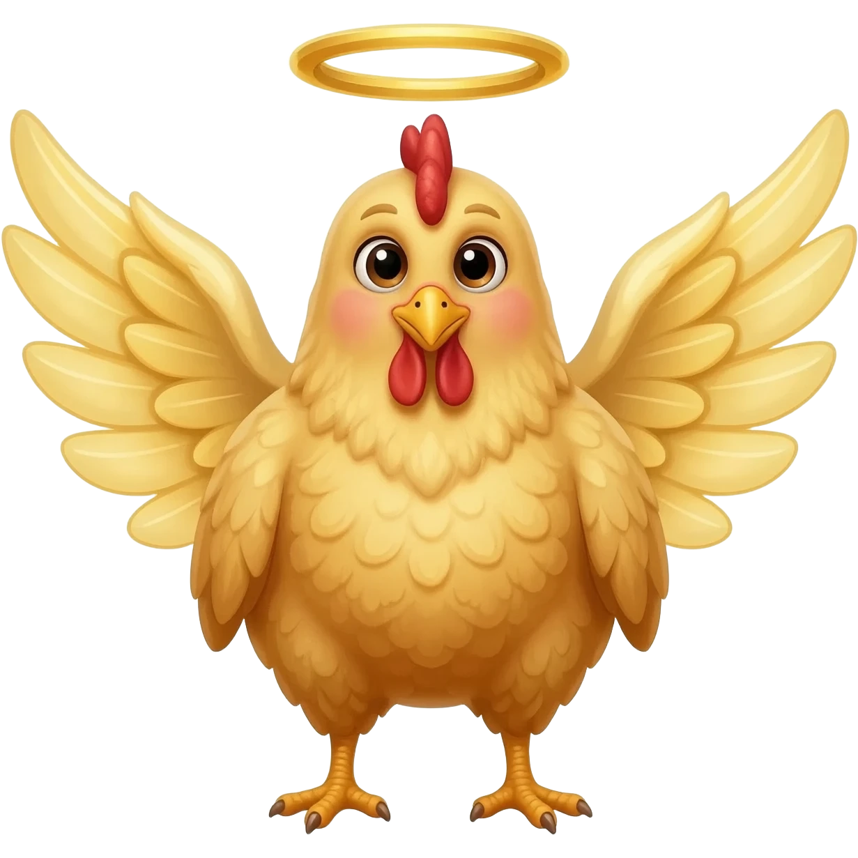 angel chicken emoji