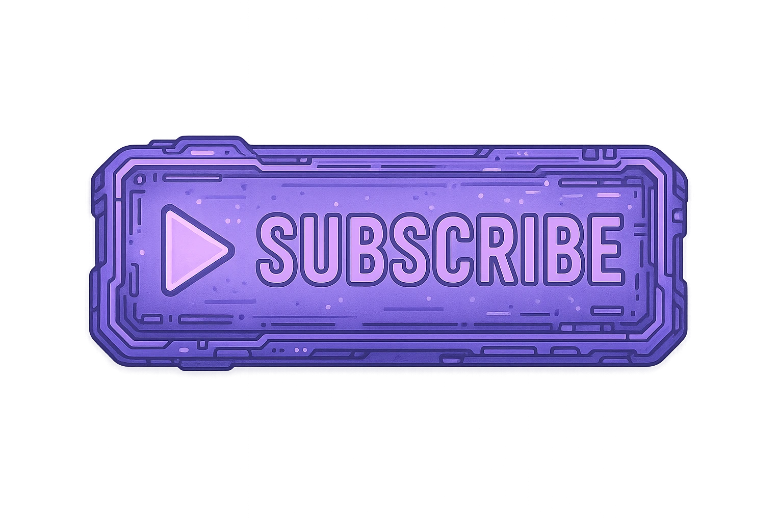 a lavender "subscribe" button with a triangle, future, cyberpunk

 emoji