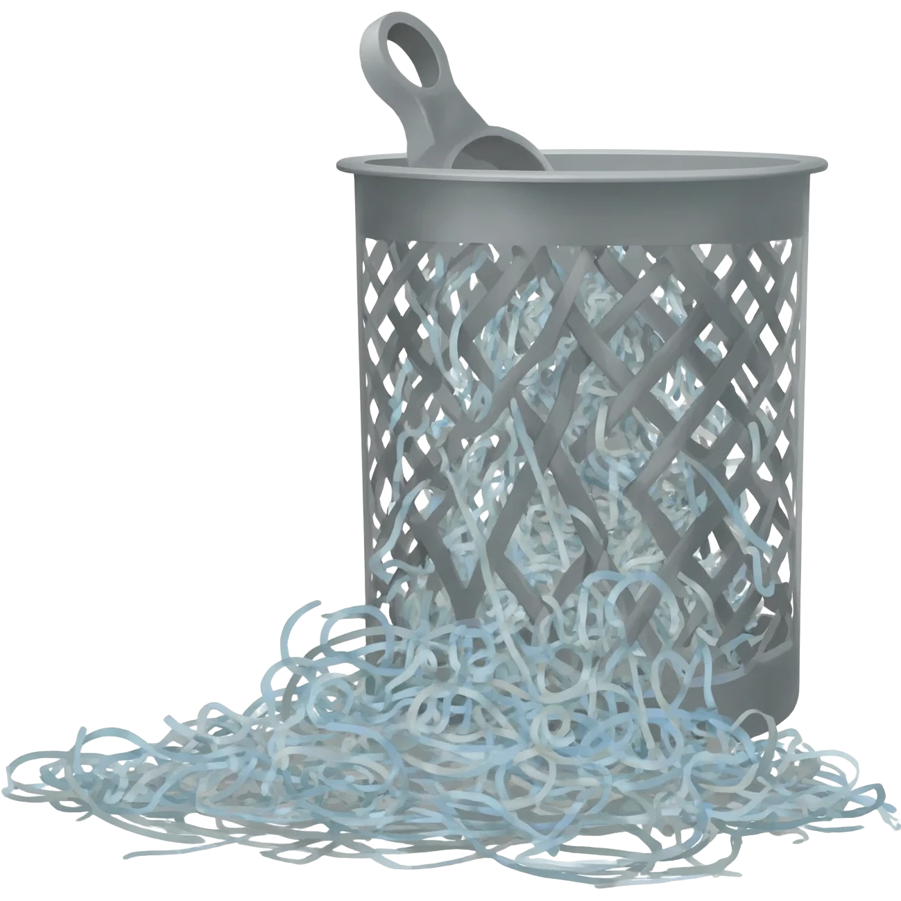 Clogged dryer lint trap emoji