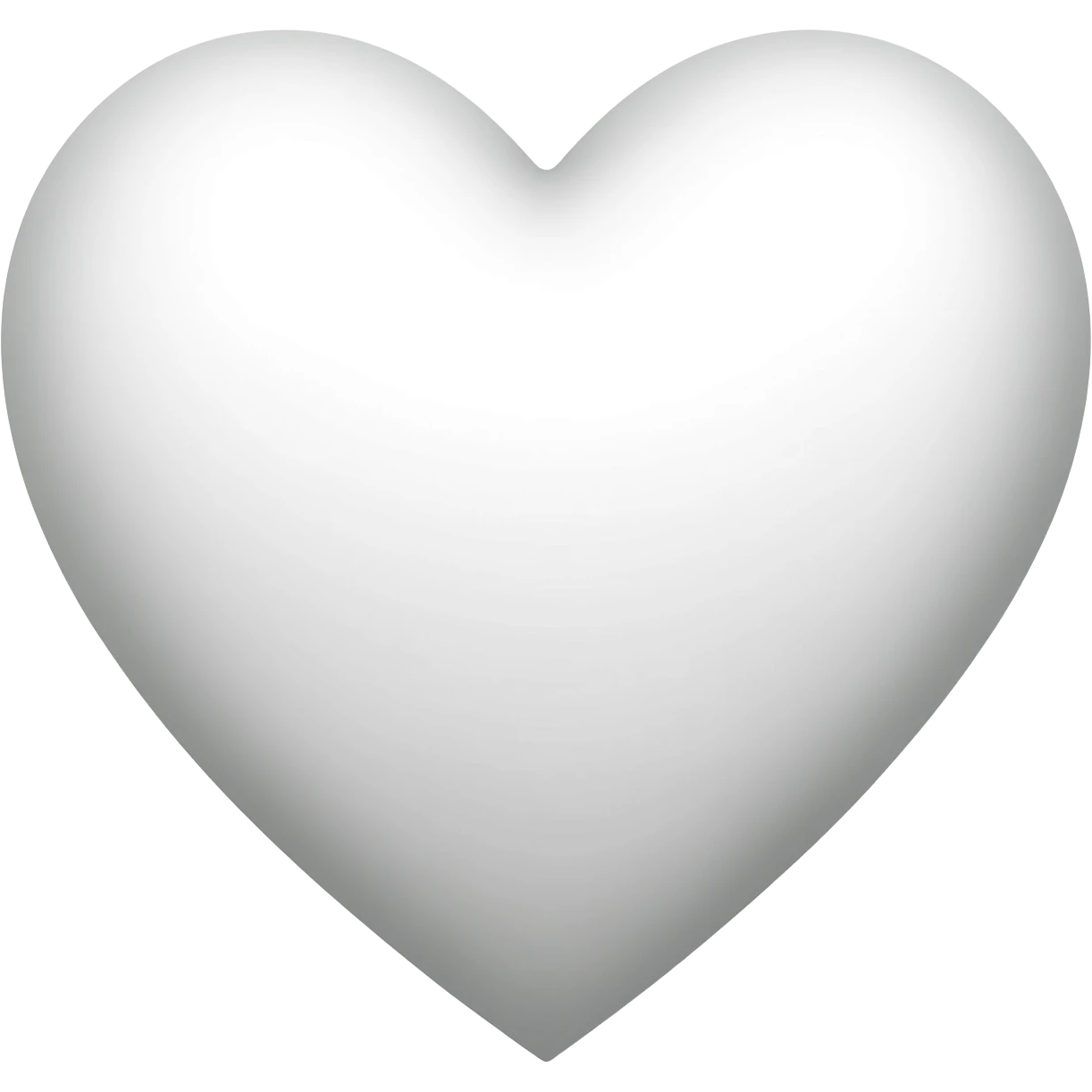 white ai heart emoji