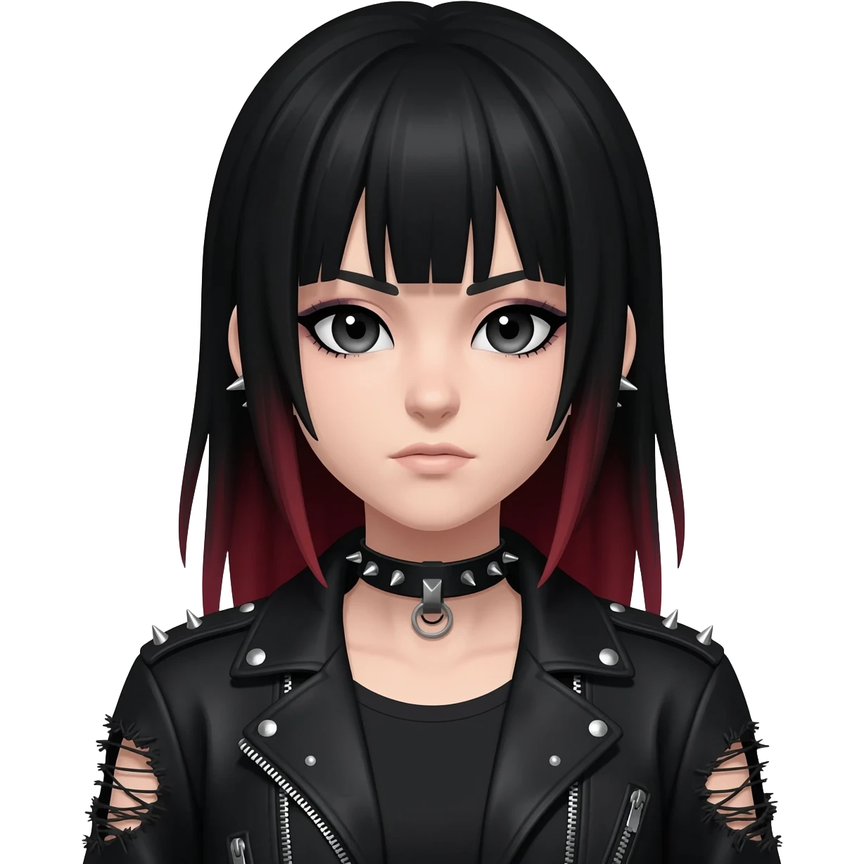 Nezuko but with emo outfit emoji