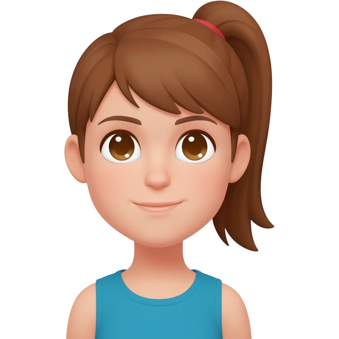 Girl with ponytail emoji