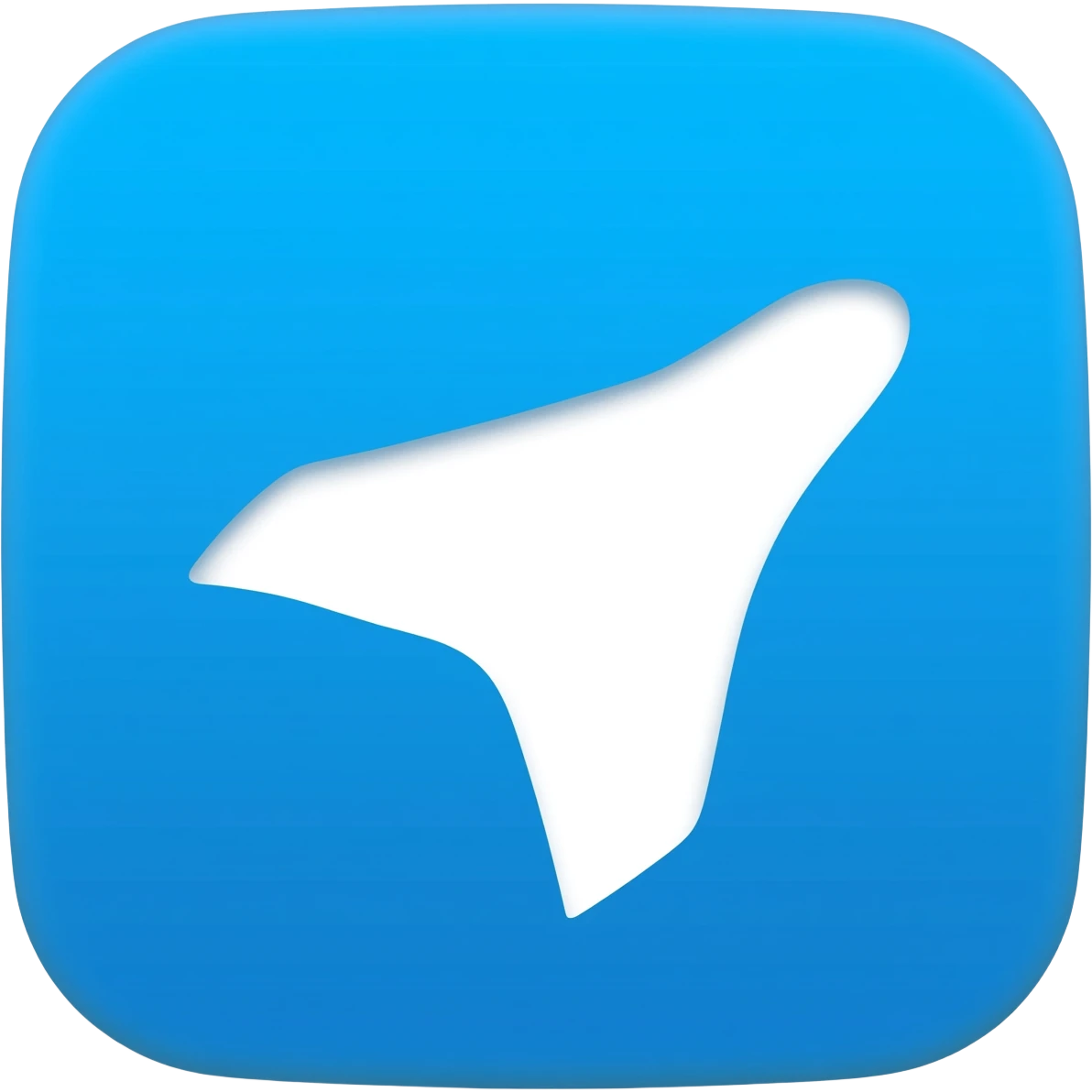 самолетик как на иконке приложения Telegram emoji