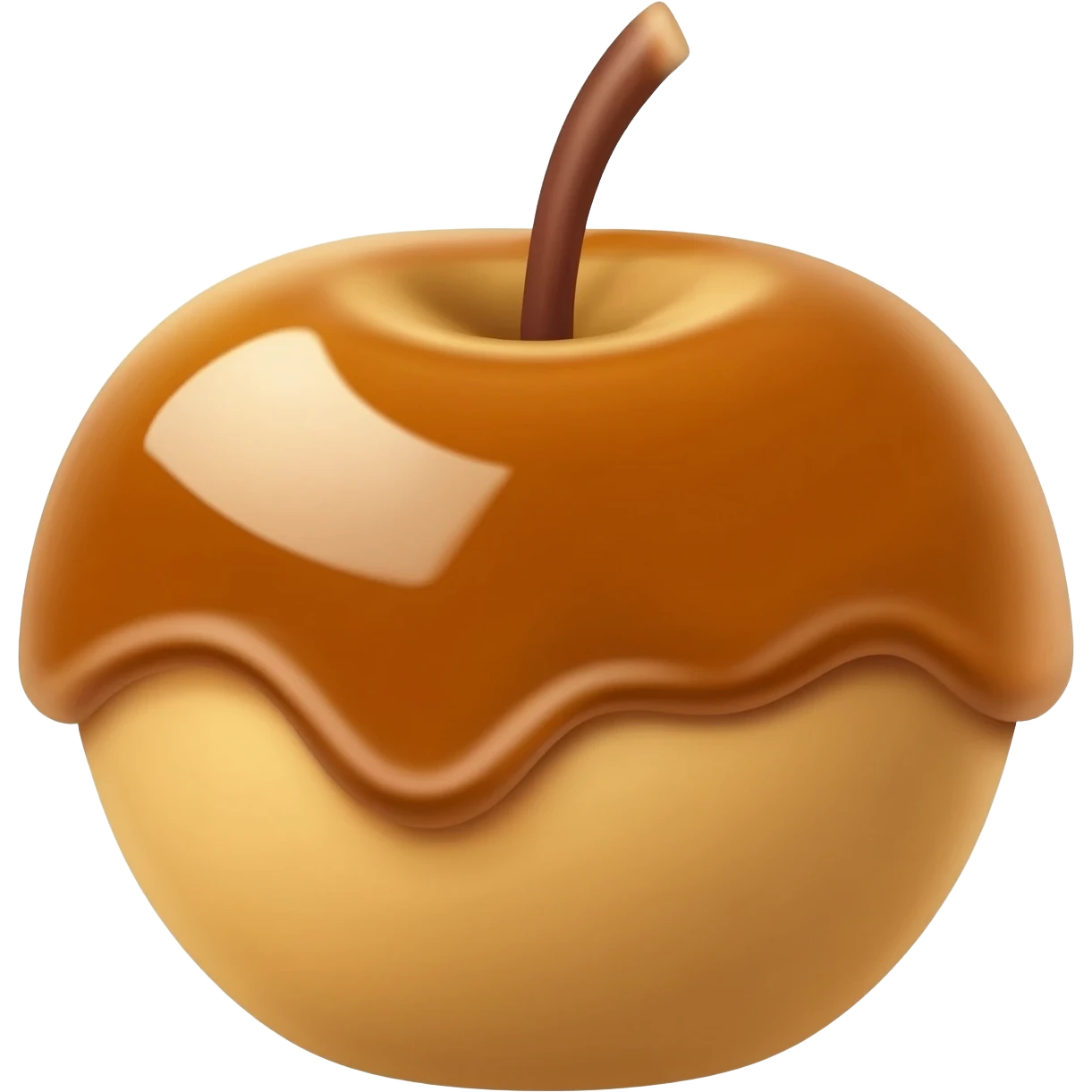 карамельного яблоко (яблоко в карамели) emoji