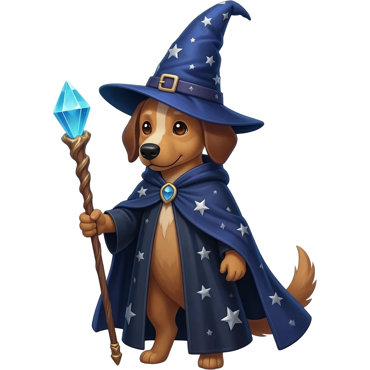 Dog wizard emoji