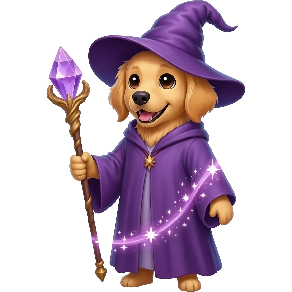 Dog wizard emoji