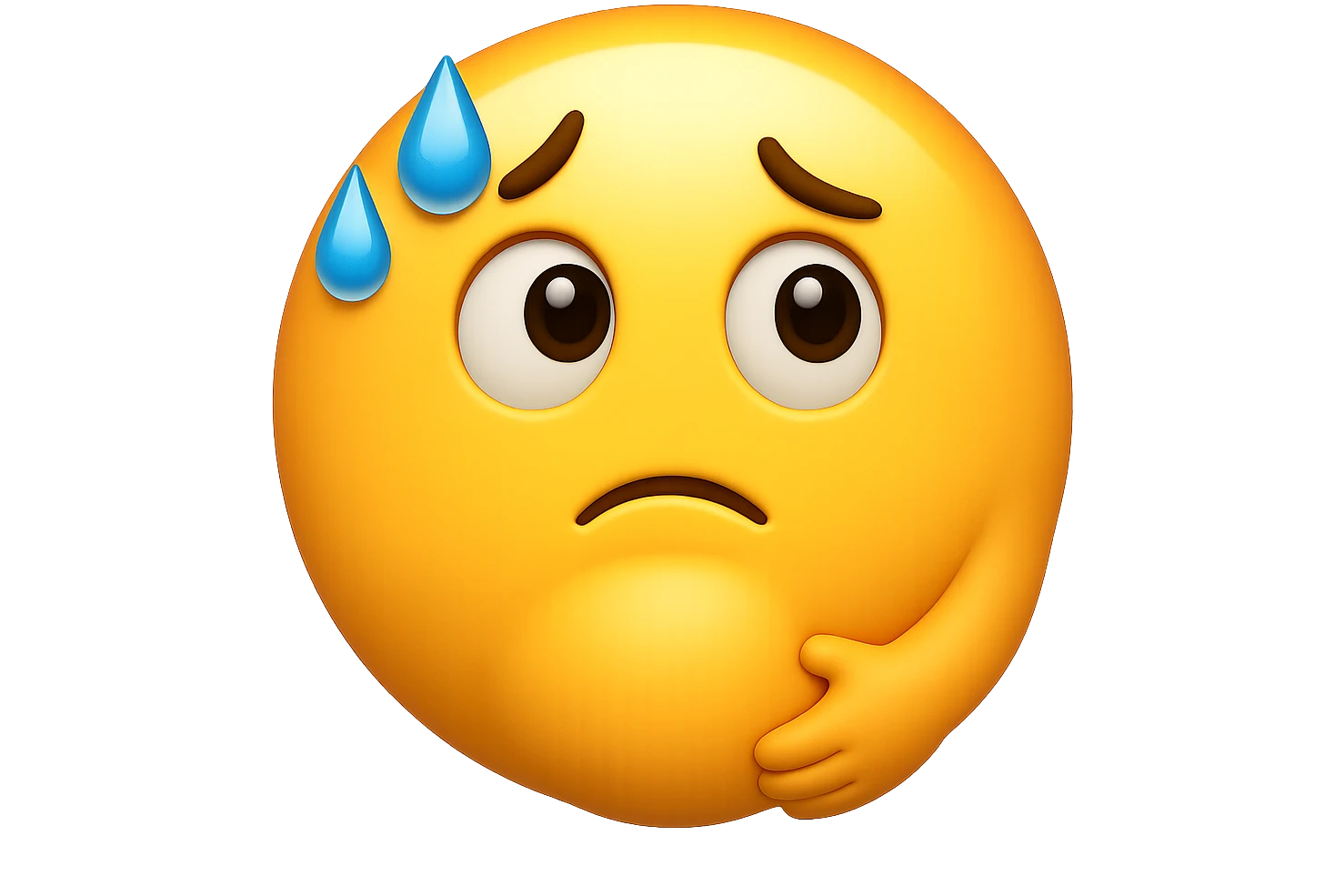 emoji stile iphone che riguarda l'argomento "stipsi/andrò al bagno oggi?", iperrealistico 4k emoji