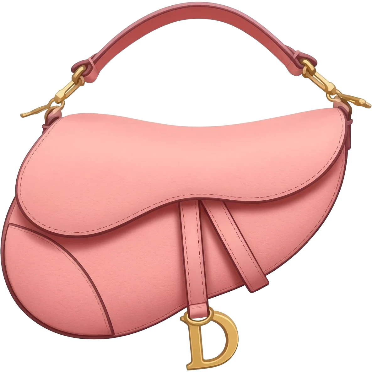 peach dior saddle bag emoji