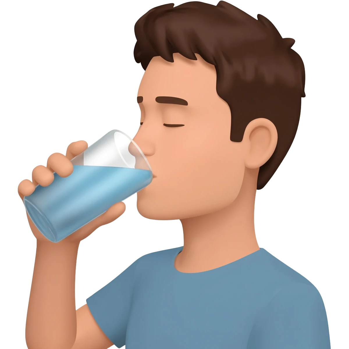 Bebiendo agua emoji