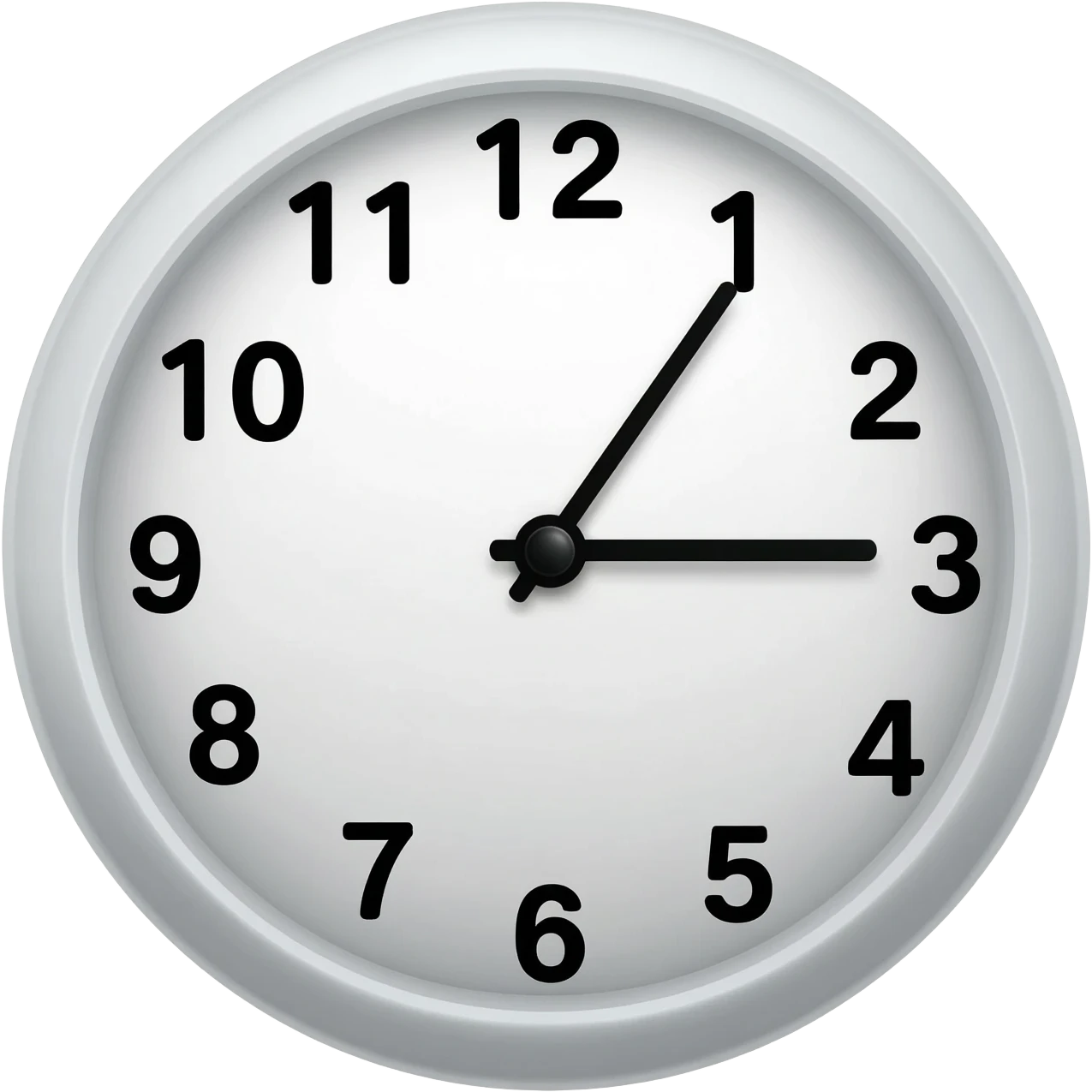 clock just with numbers emoji