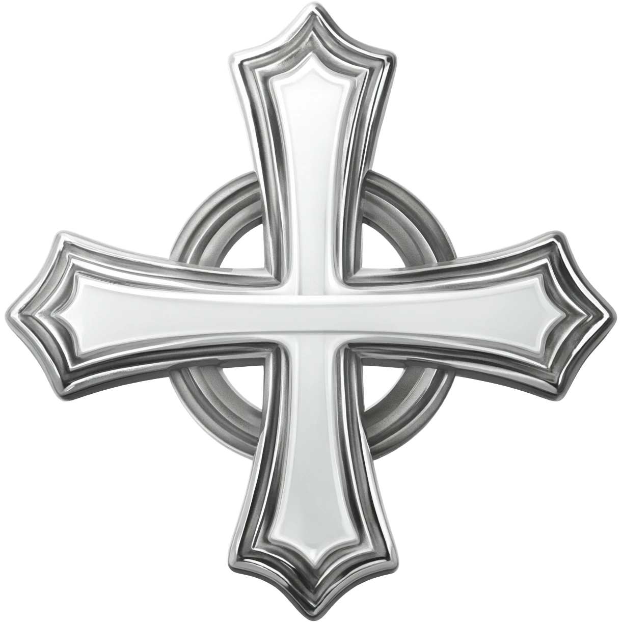 White knights templar cross emoji