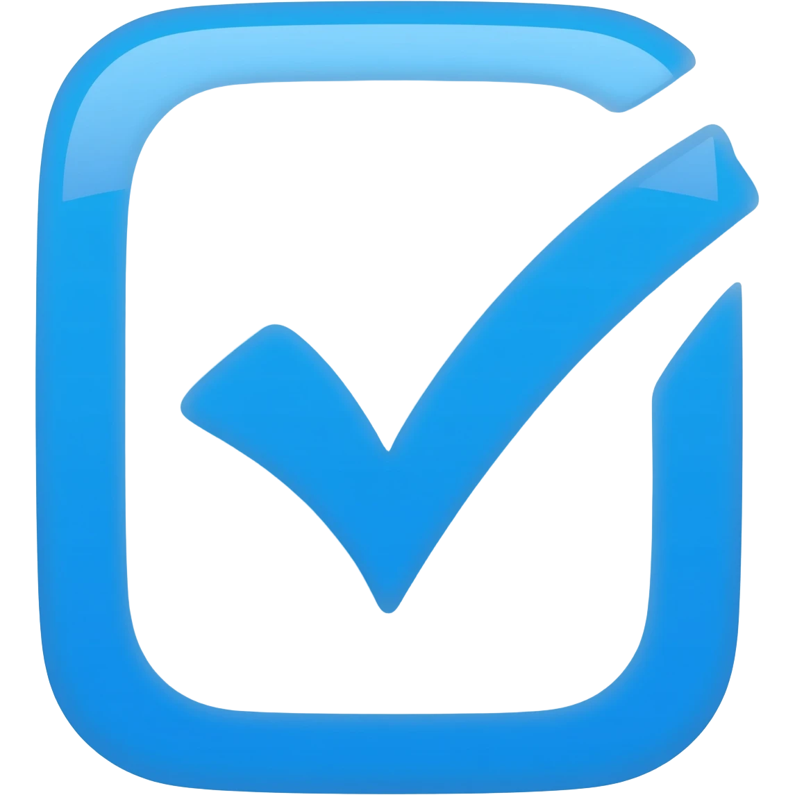 Blu tike just like Instagram account verification symbol emoji