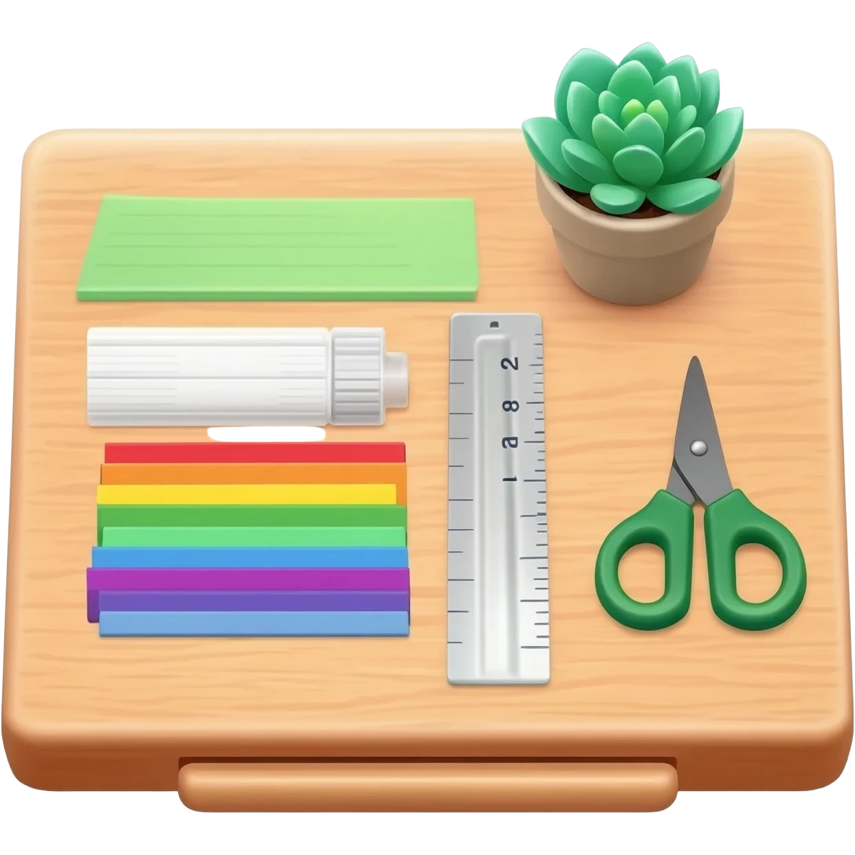 Craft desk organized emoji