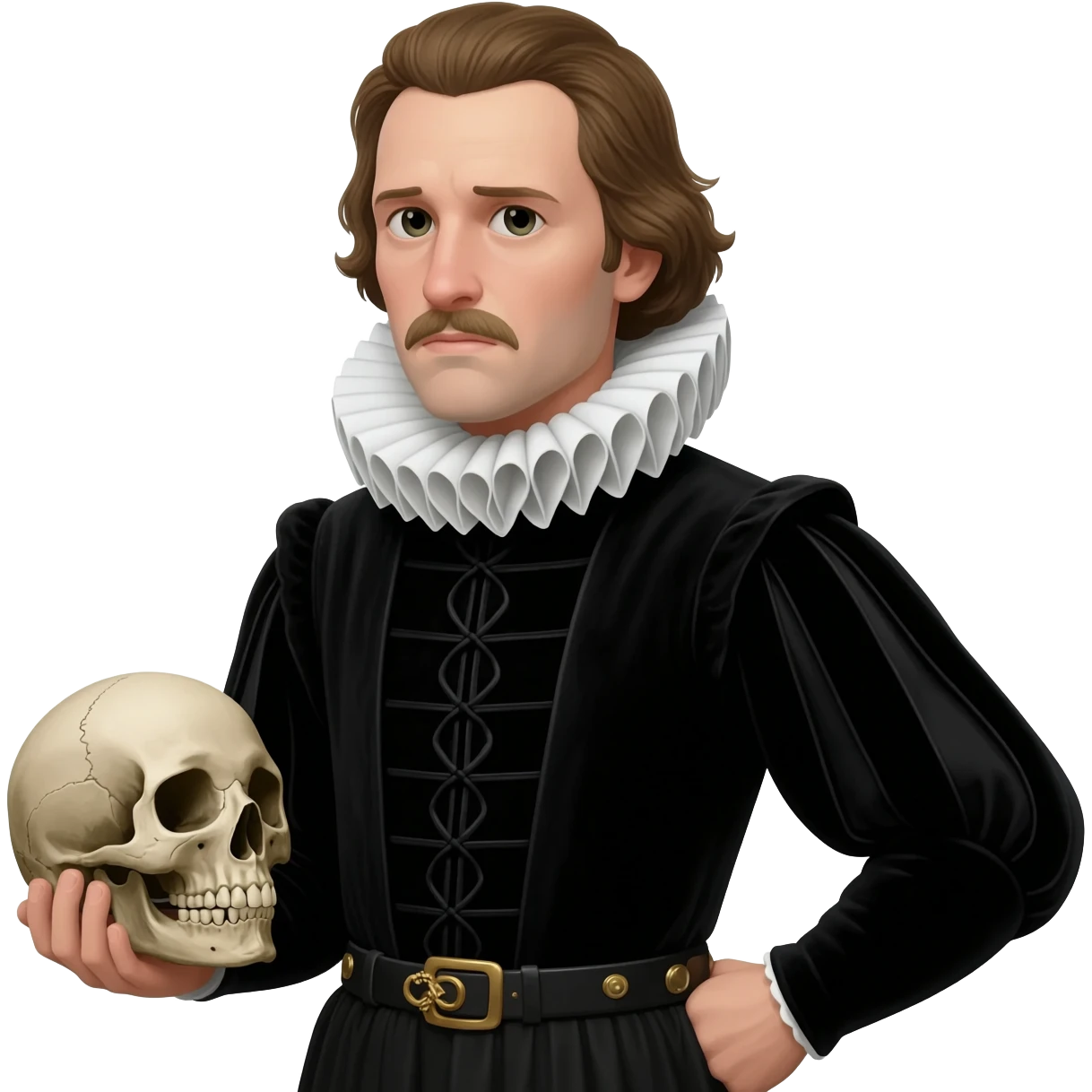 Act Shakespeare with skull emoji