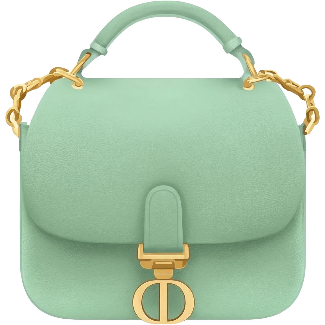 light green dior saddle bag emoji