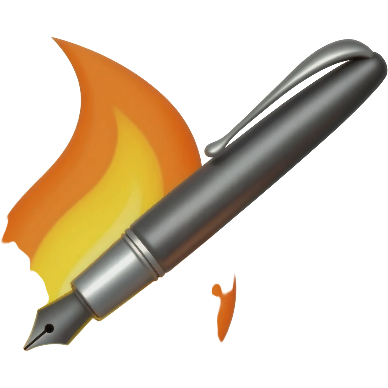 Pen on fire emoji