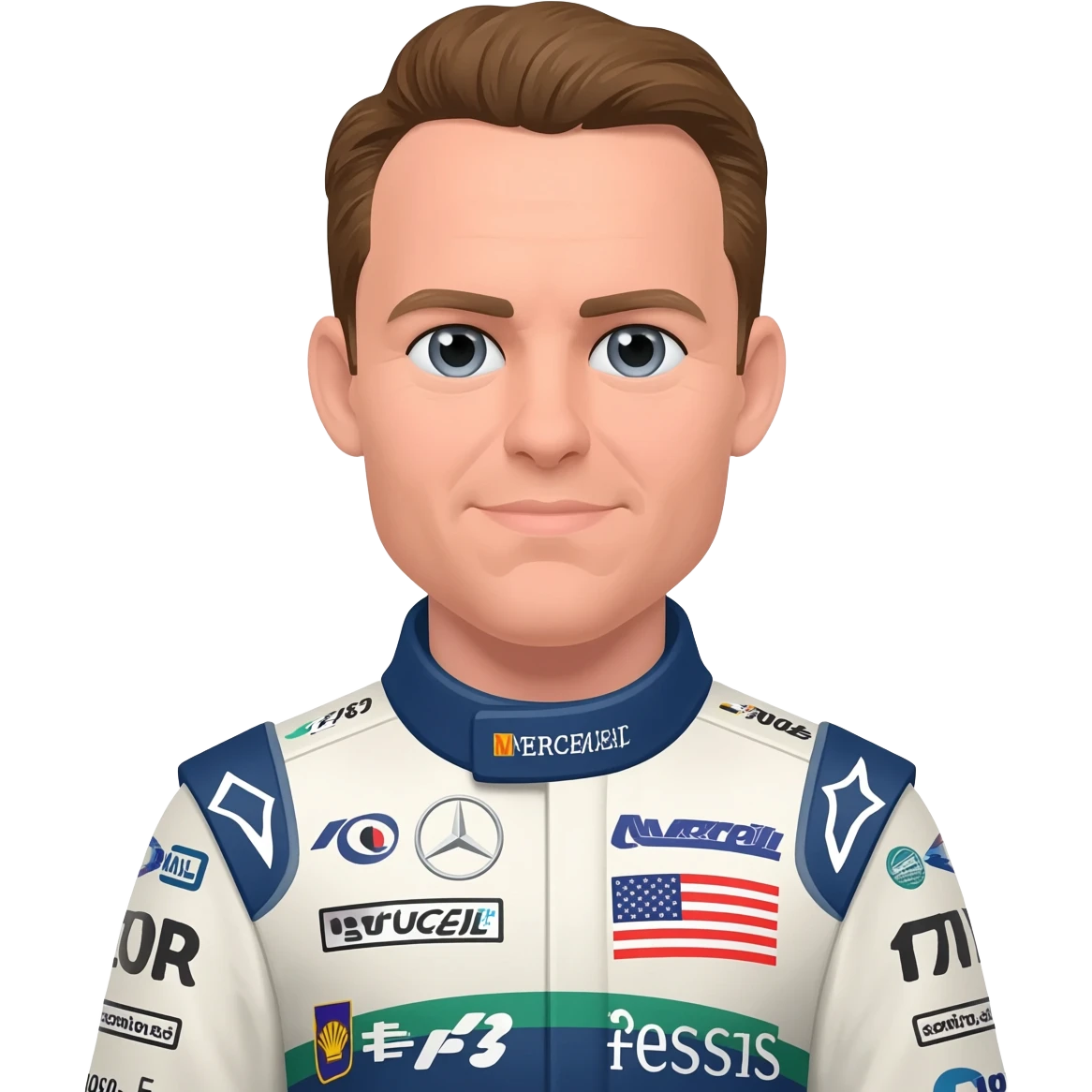 George Russell Mercedes formula one driver emoji