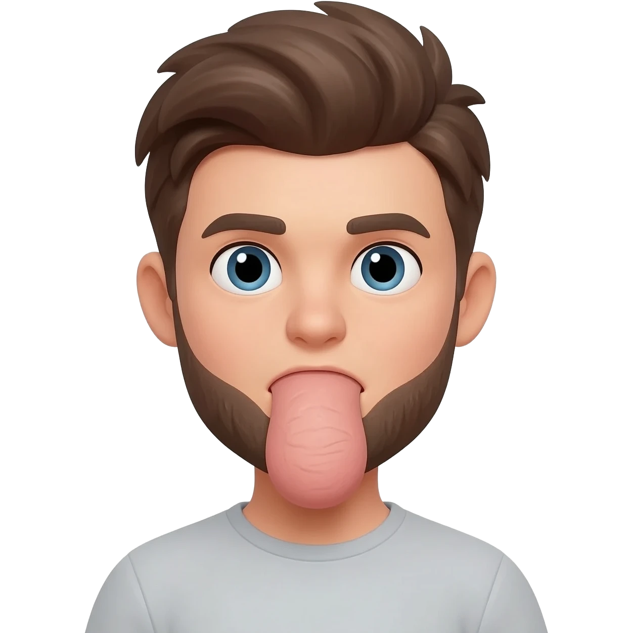 Emoji with a boner emoji