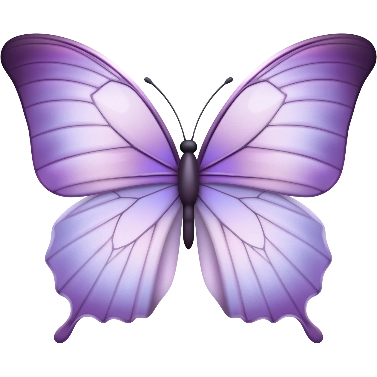 Soft Lavender butteryfly emoji