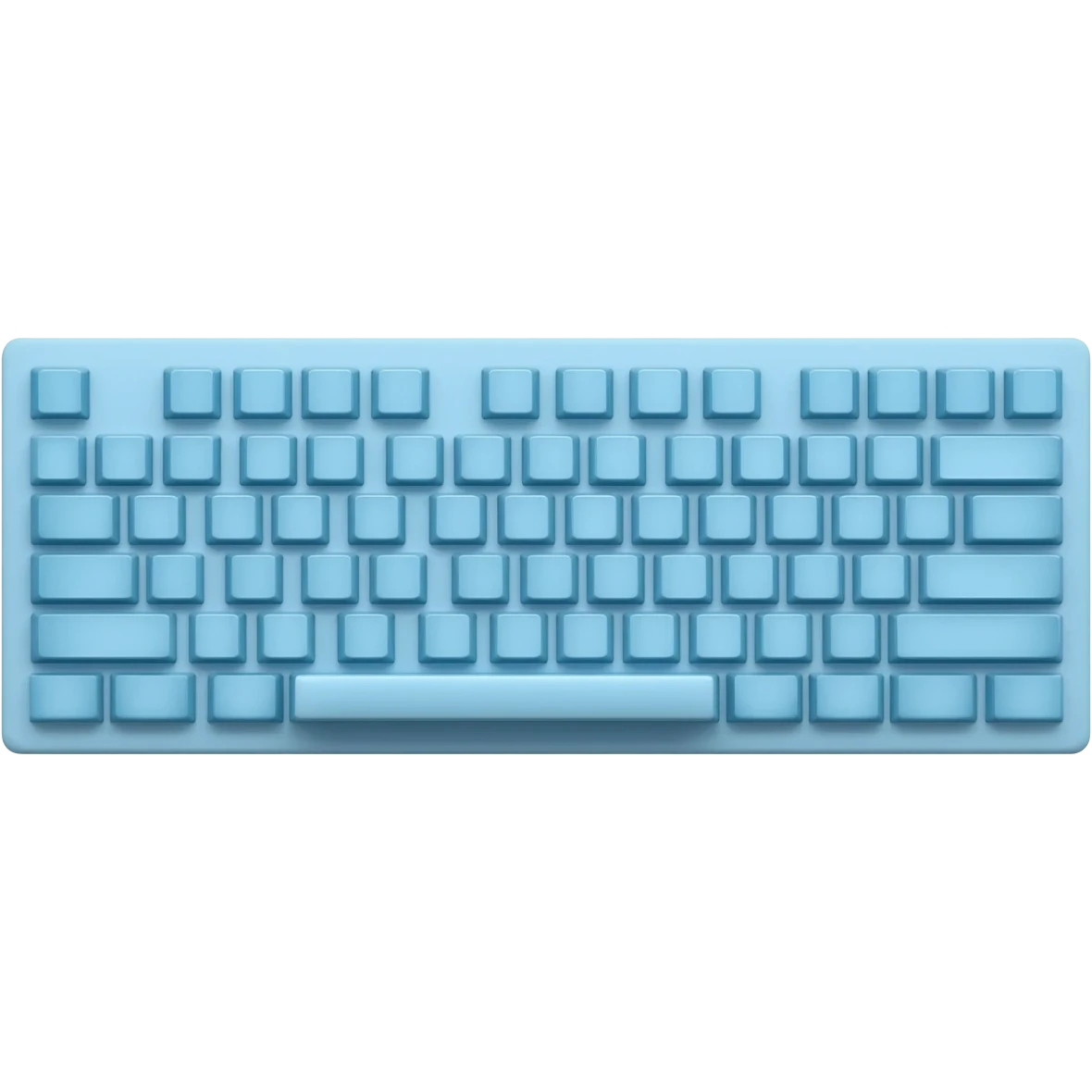 pastel blue computer keyboard emoji