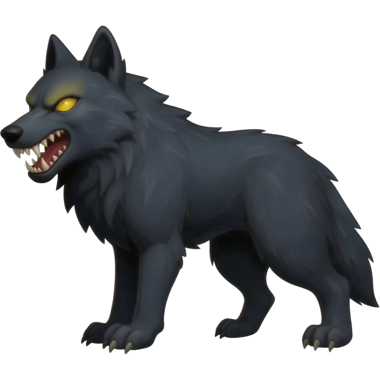 scary wolf emoji