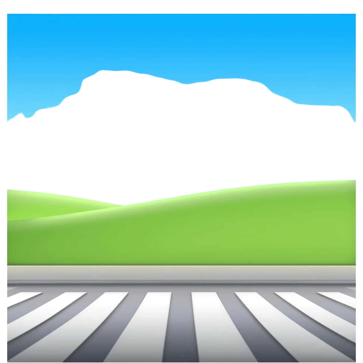 an emoji incredible with only a pedestrian crossing emoji