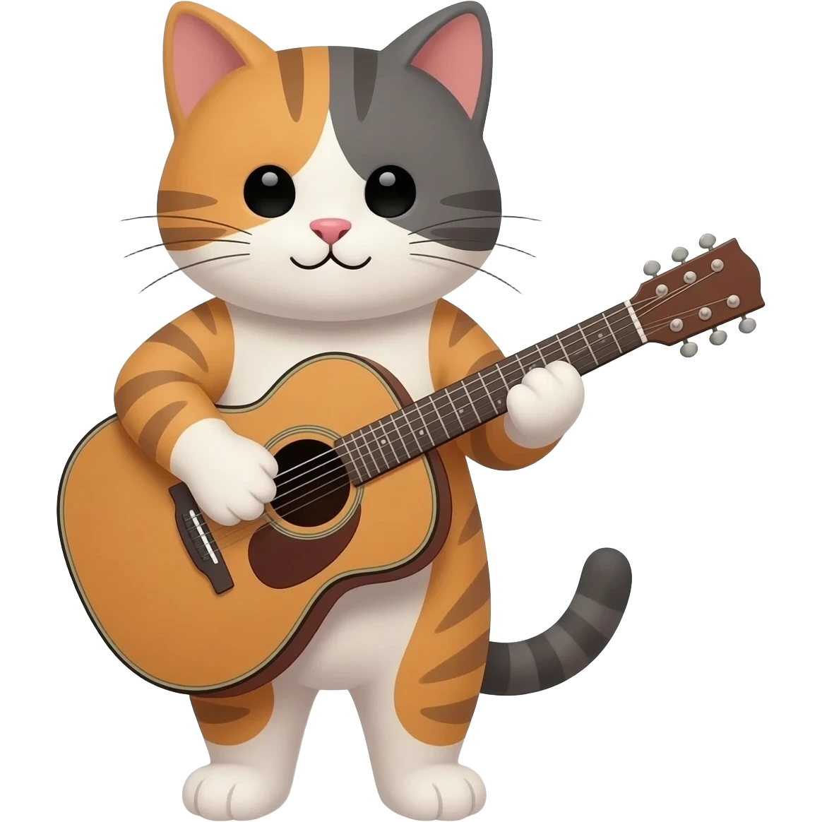 cat playing a guitar emoji