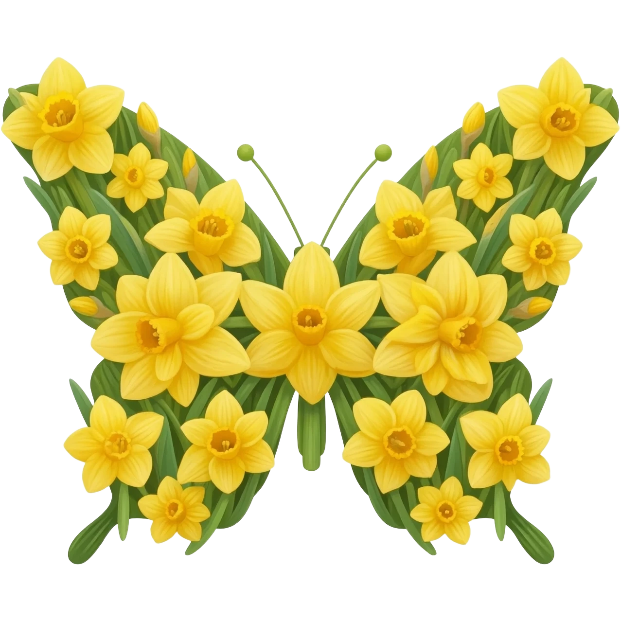 БАБОЧКА ИЗ НАРЦЫССОВ emoji