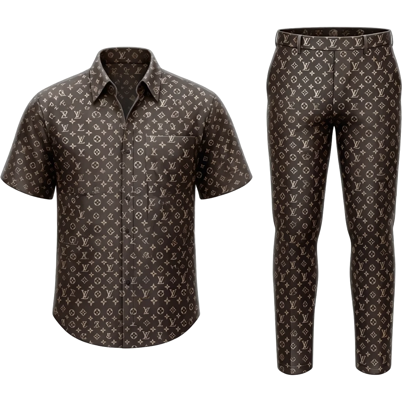 Louis Vuitton shirt and pants emoji