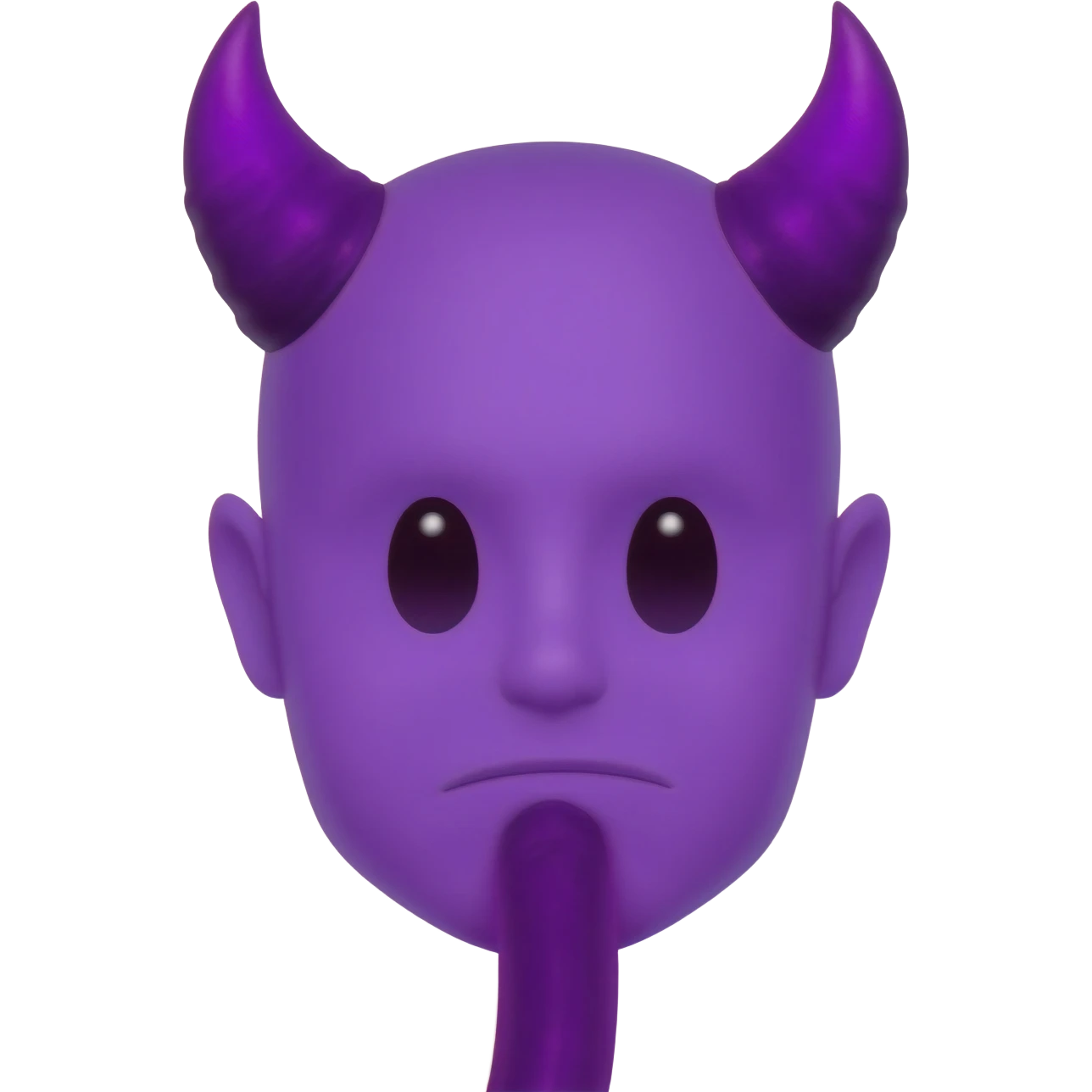 Devil with dick purple emoji