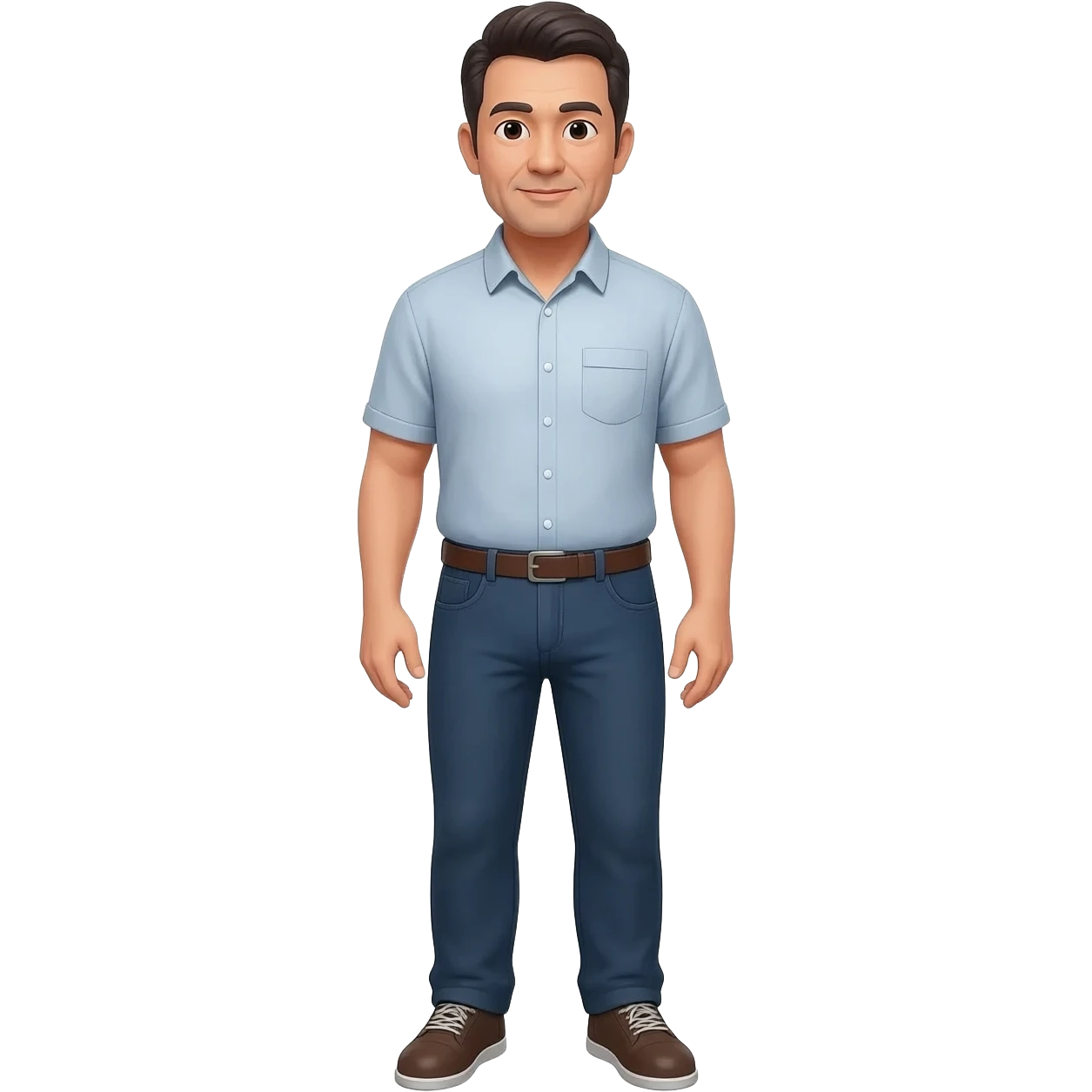 Hombre de 40 años, cuerpo completo. emoji